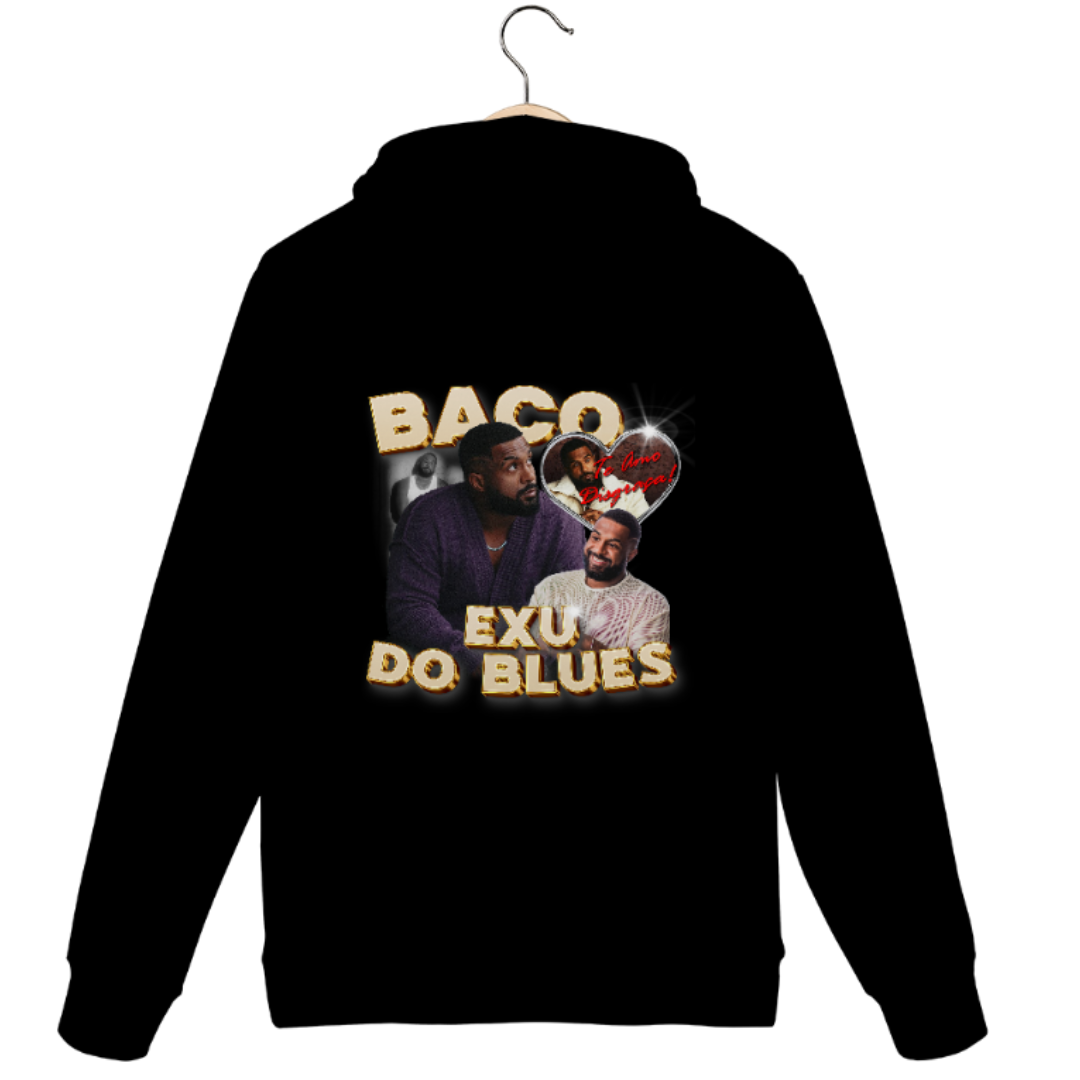 Nome do produto: Moletom - Baco Exu do Blues (Te amo disgraça!)