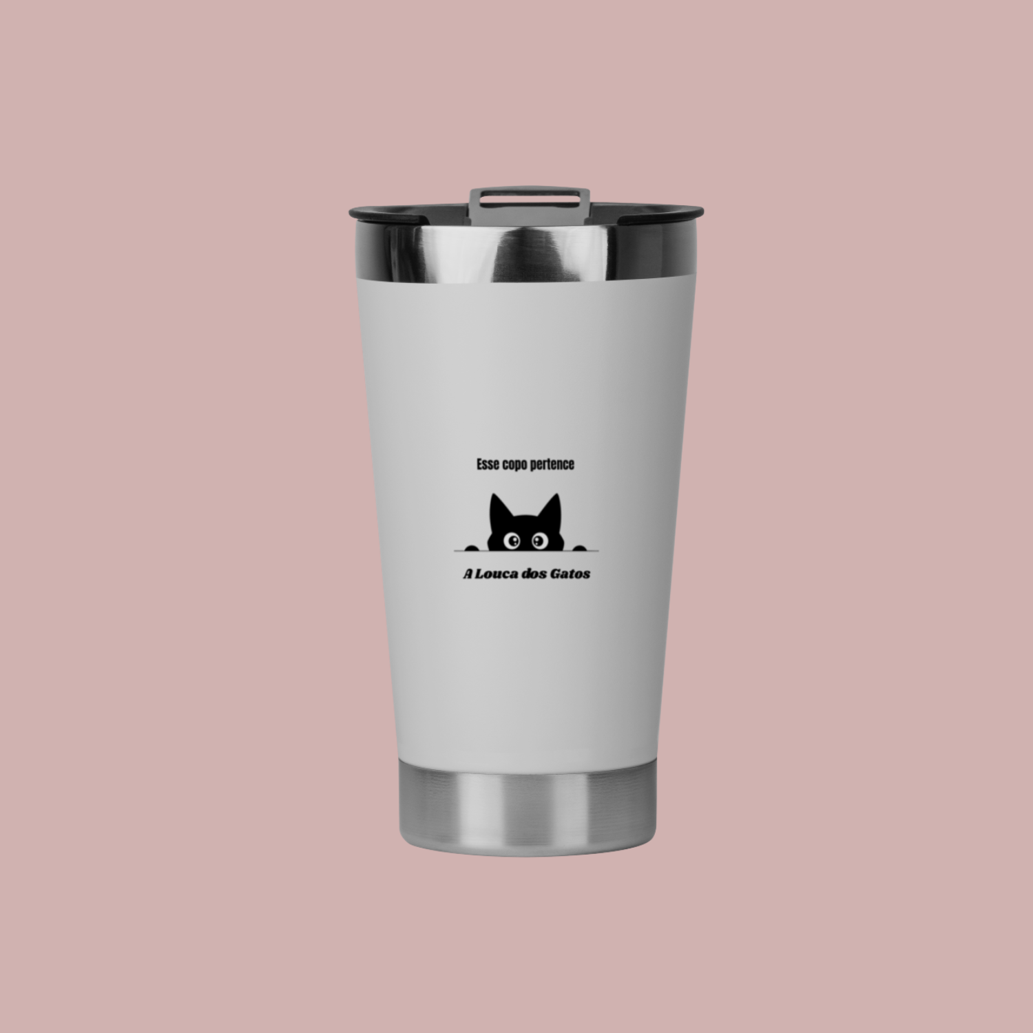 Esse copo pertence a louca dos Gatos