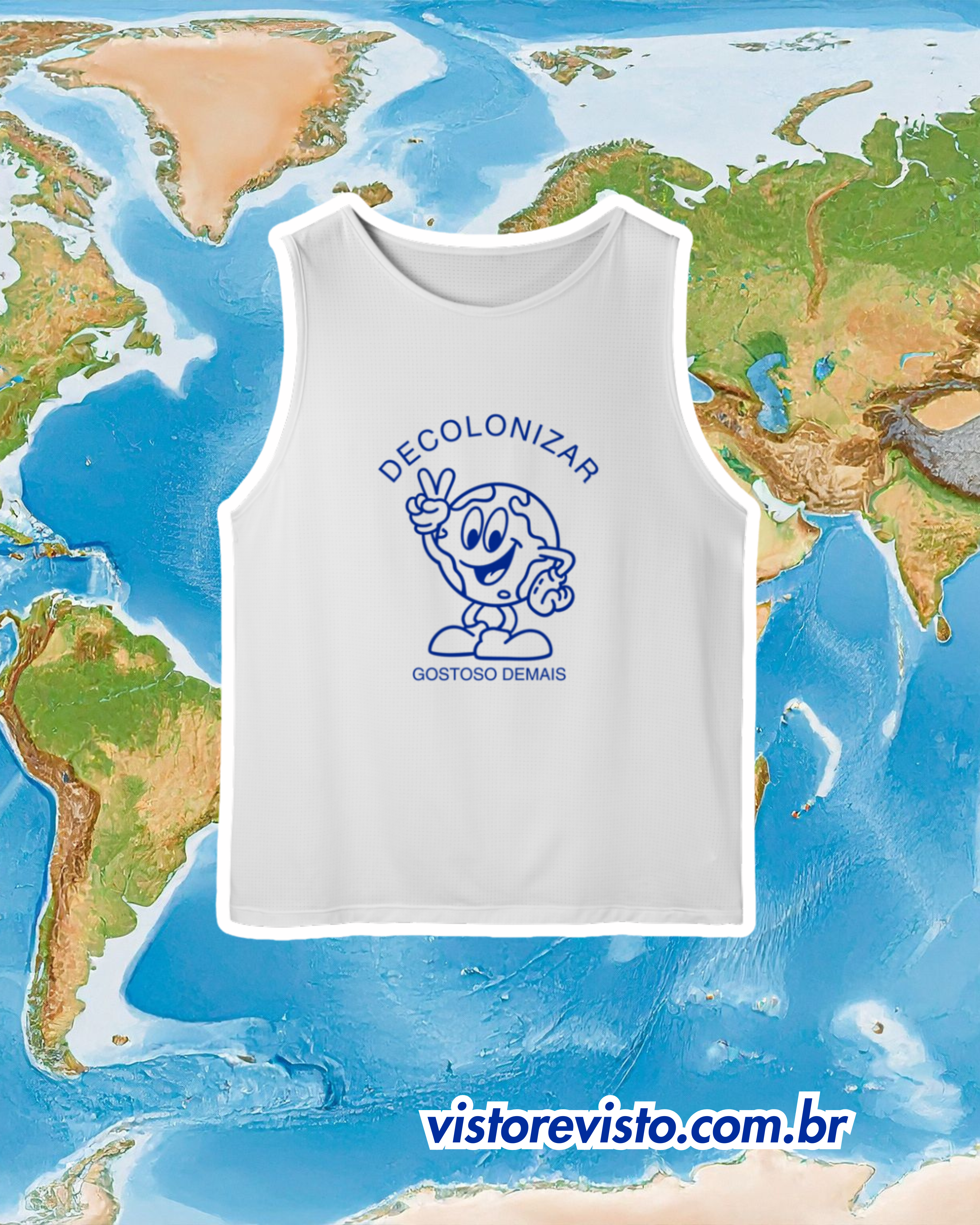 regata masculina DECOLONIZAR gostoso demais