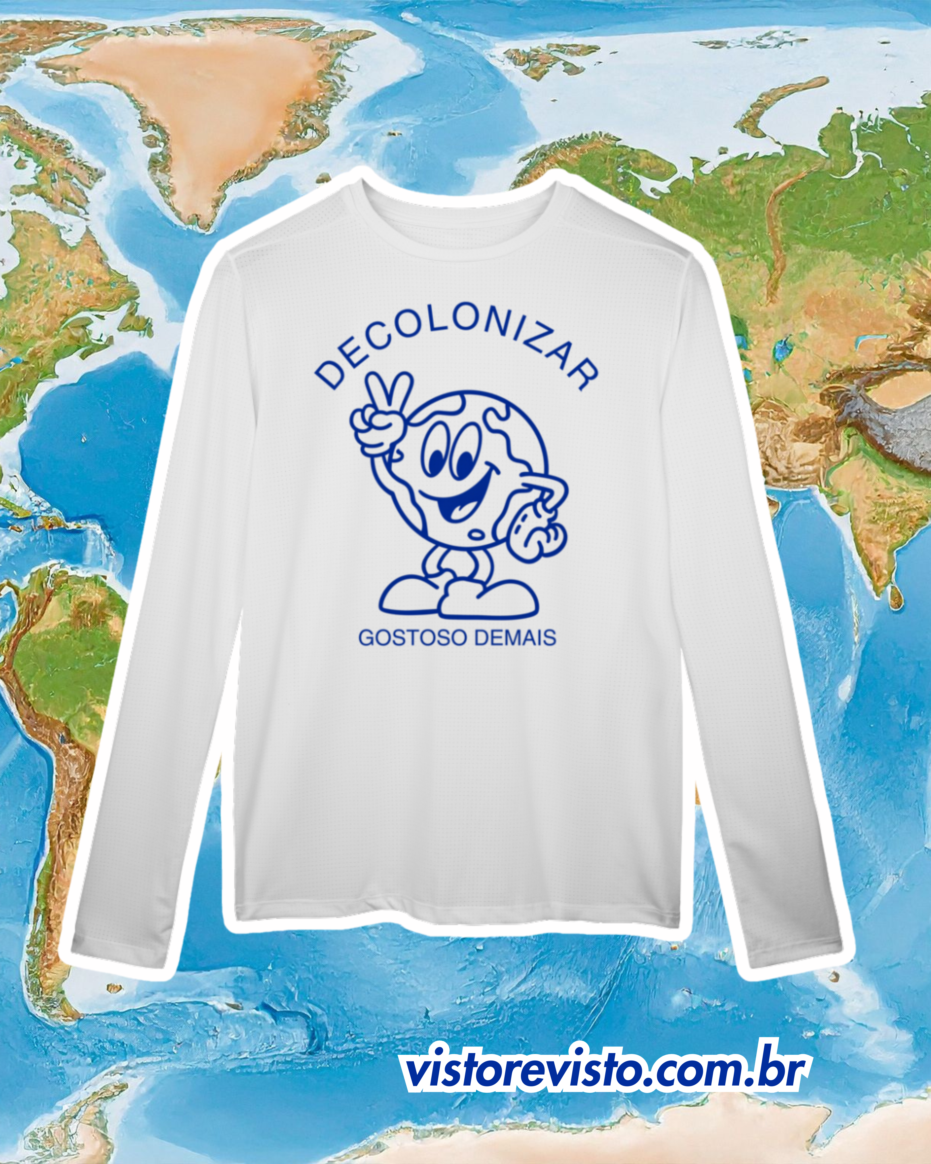 dry UV manga longa DECOLONIZAR gostoso demais