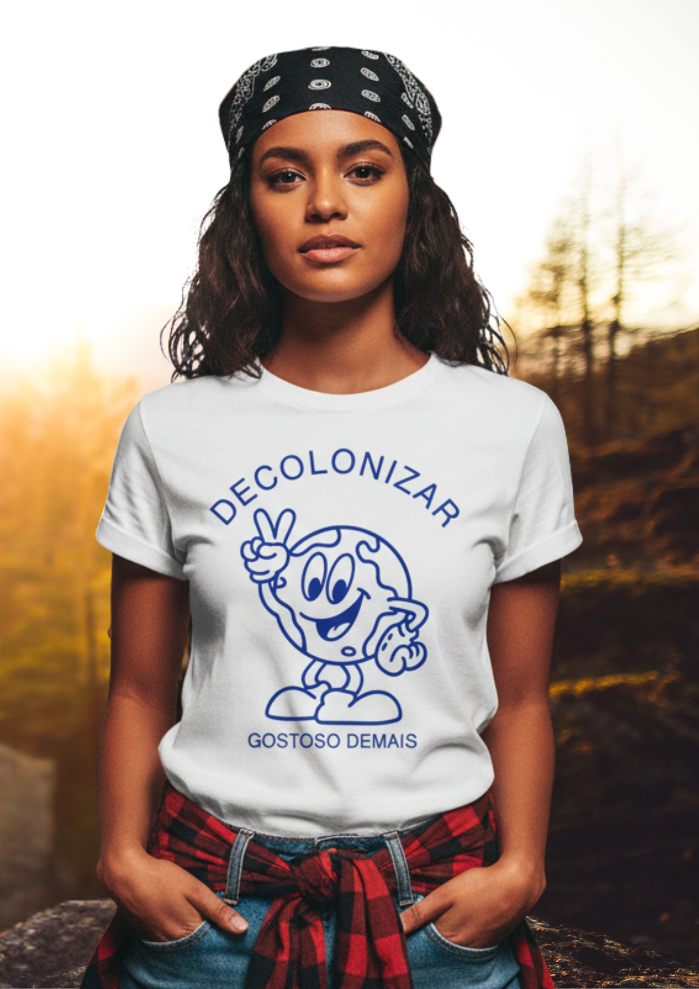 camiseta DECOLONIZAR gostoso demais