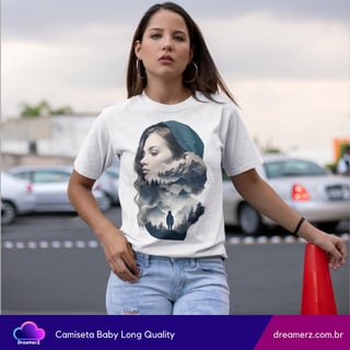 Camiseta Arte Reflexiva – Entre Montanhas e Pensamentos