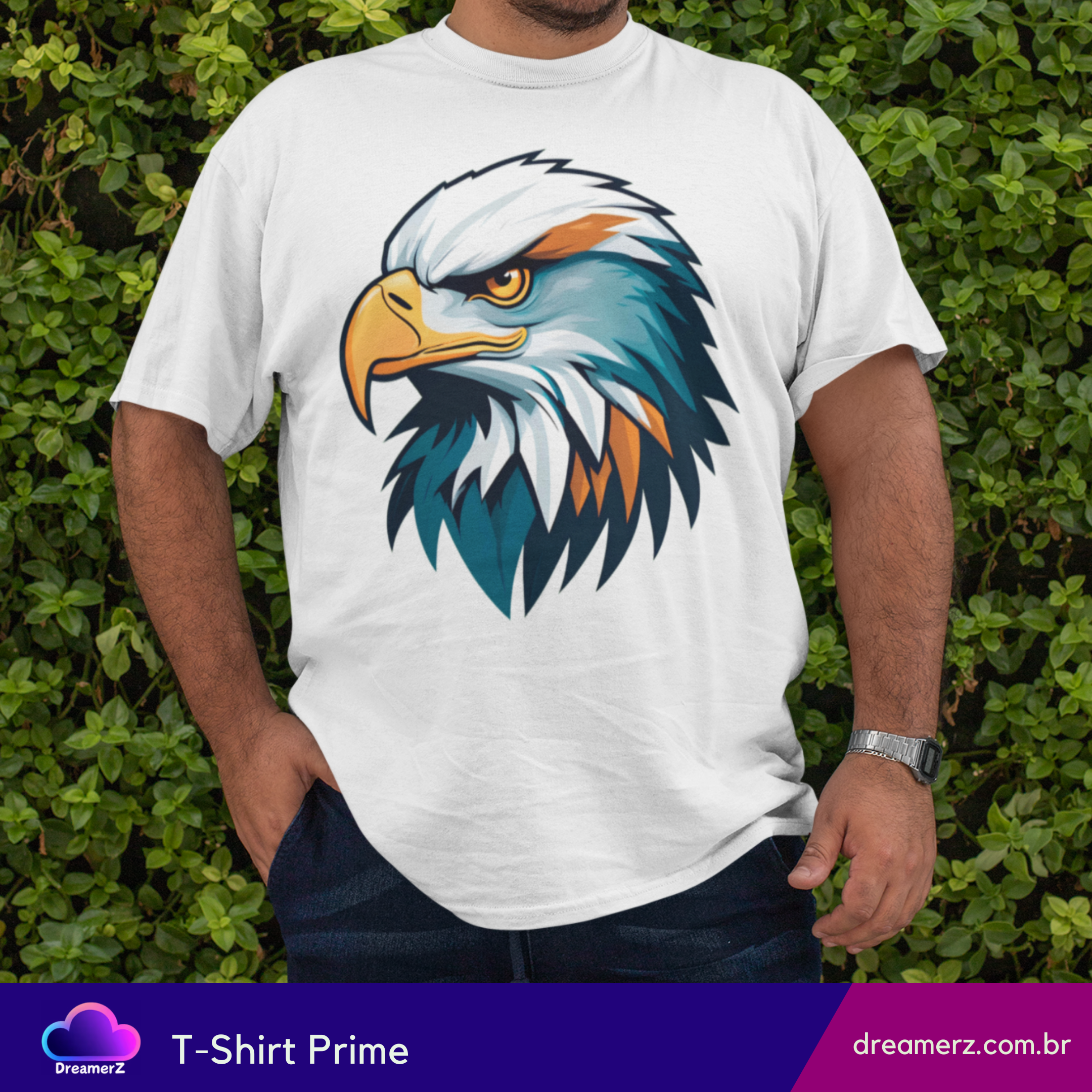 Camiseta Águia Majestosa – Olhar de Liberdade