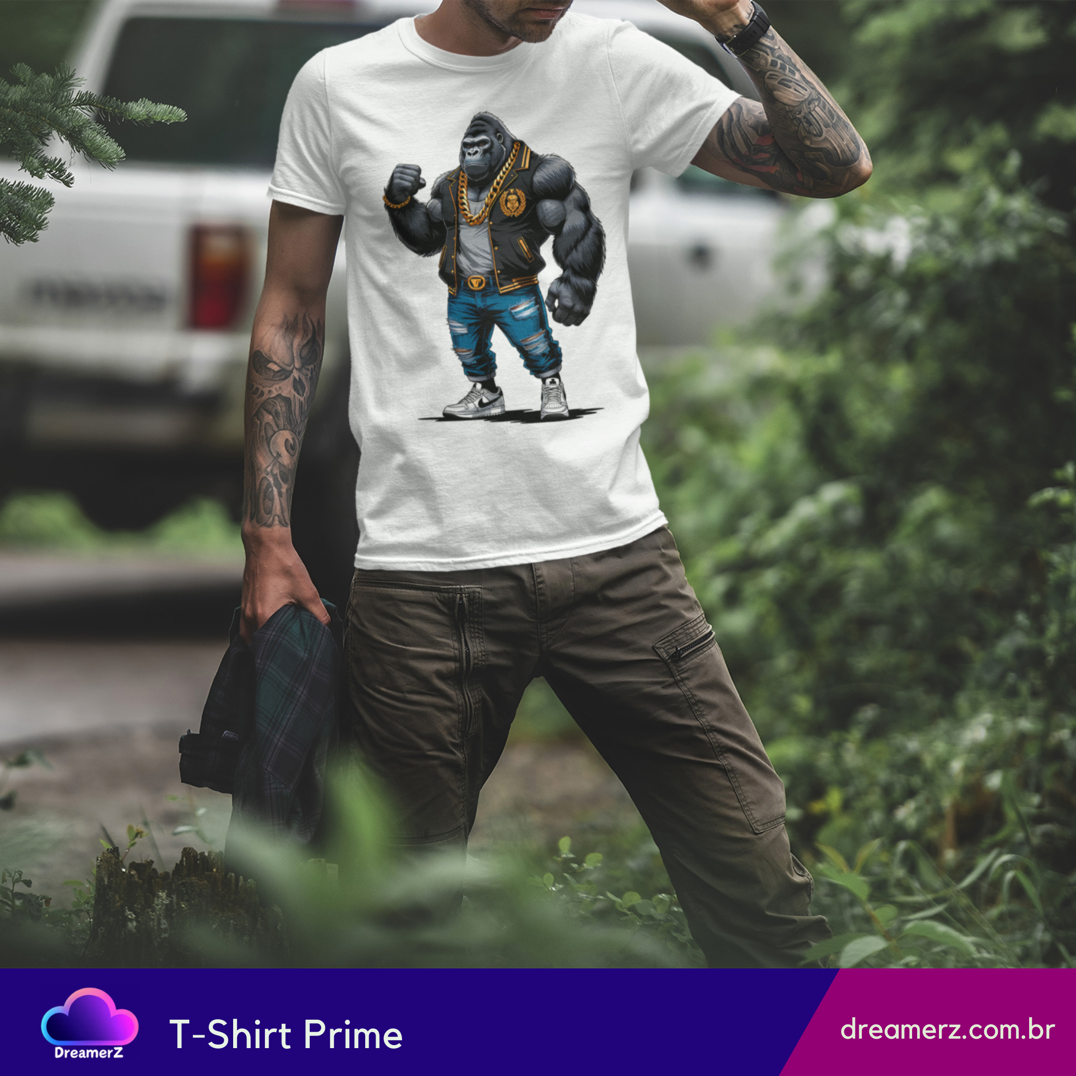 Camiseta GORILLA BOSS – Peso, Estilo e Atitude