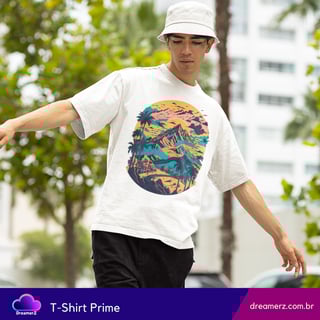 Camiseta Sunset Mountain – Arte, Liberdade e Natureza