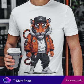 Camiseta Tigre Urbano – Fera no Estilo, Rei da Rua