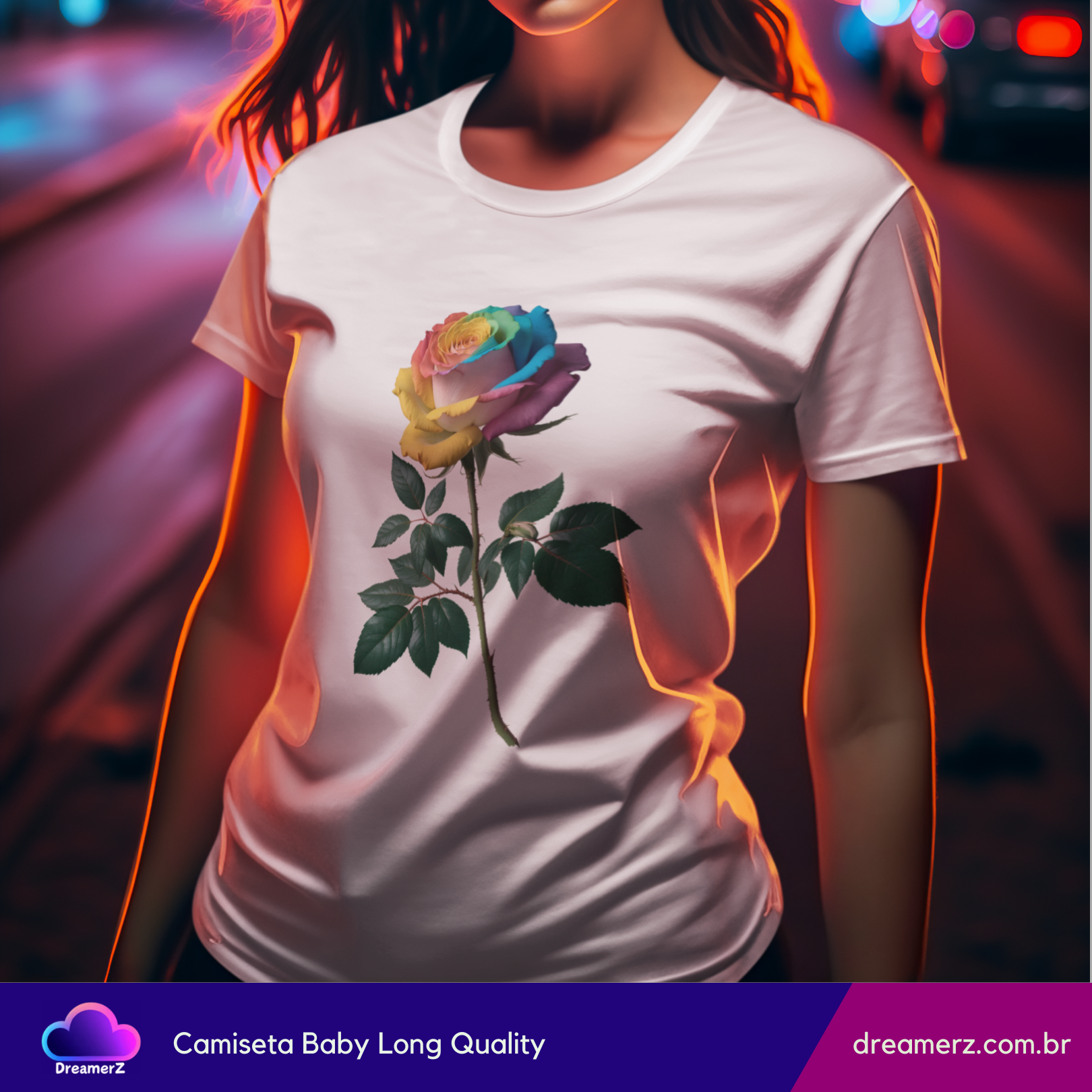 Camiseta Rosa Arco-Íris – A Beleza da Diversidade em Cada Cor