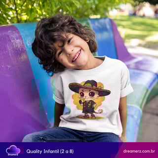 Camiseta Gatinho Mariachi Colorido – Charme, Sombrero e Ronronados!