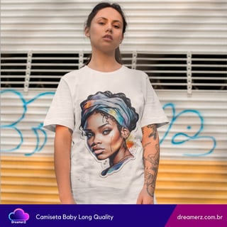 Camiseta Feminina Arte & Raízes – Beleza que Inspira, Força que Transforma