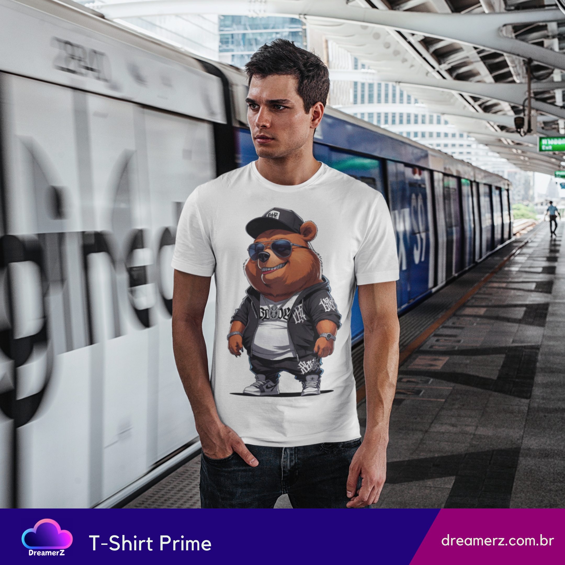 Camiseta URSO STREETSTYLE – O Rei do Rolê