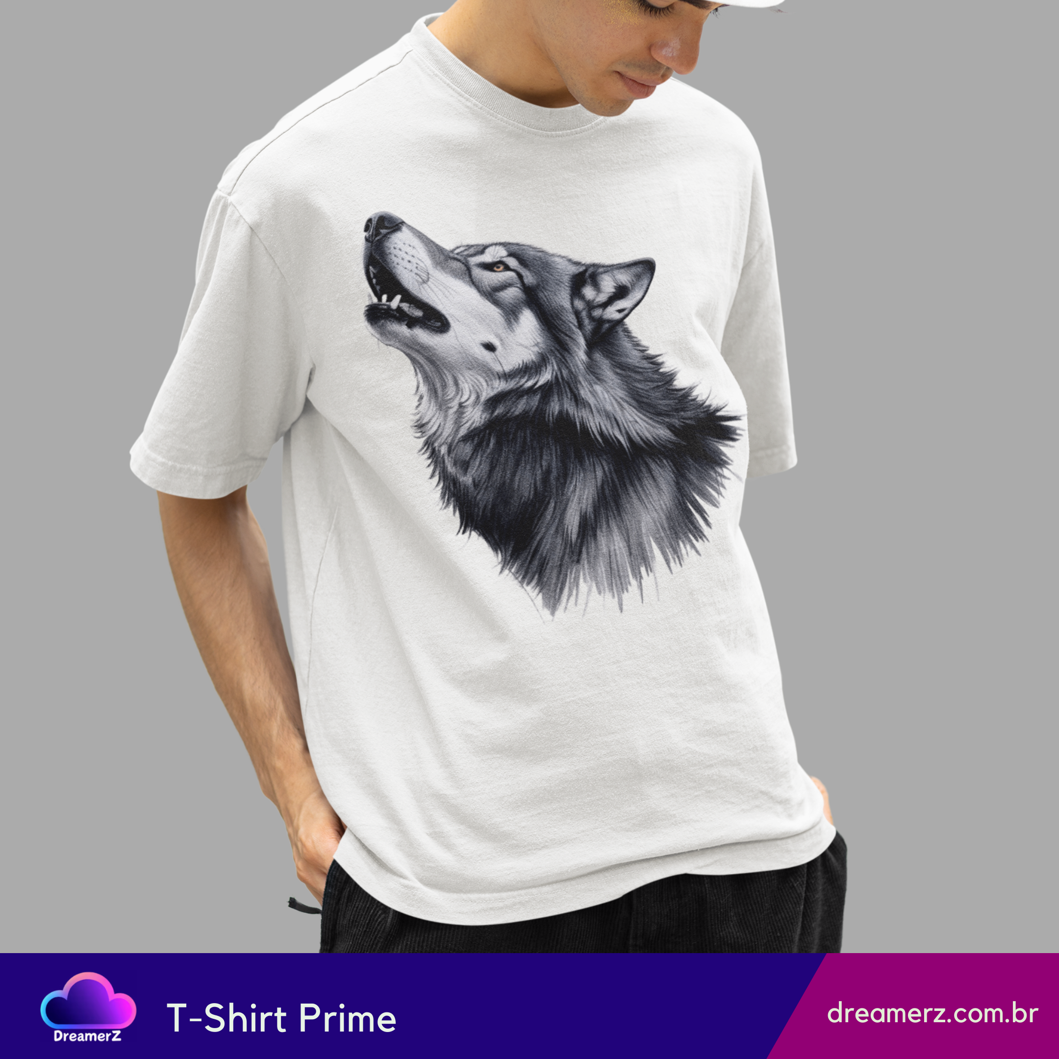 Camiseta Lobo Alfa – Força, Liberdade e Instinto