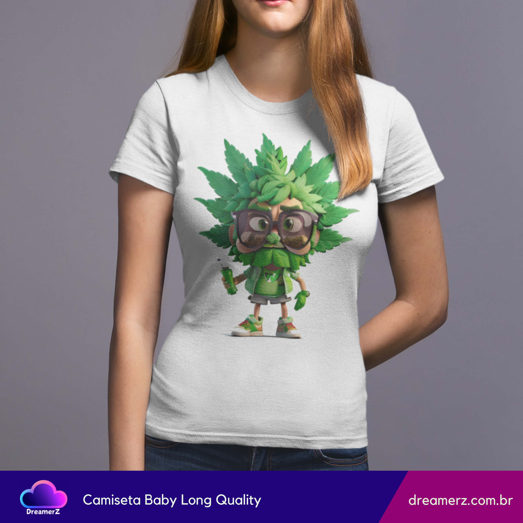 Camiseta Feminina Green Vibes – Estilo Roots com Atitude Urbana