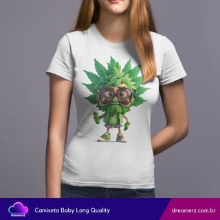 Camiseta Feminina Green Vibes – Estilo Roots com Atitude Urbana