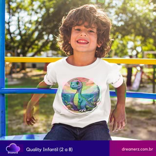 Camiseta Dino Encantado – Um Amigo Jurássico para Todas as Aventuras