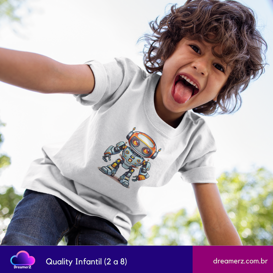 Camiseta RoboZinho Espacial – O Futuro Está com Você