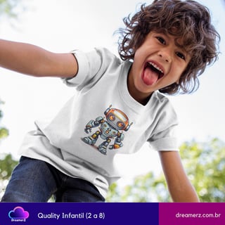 Camiseta RoboZinho Espacial – O Futuro Está com Você