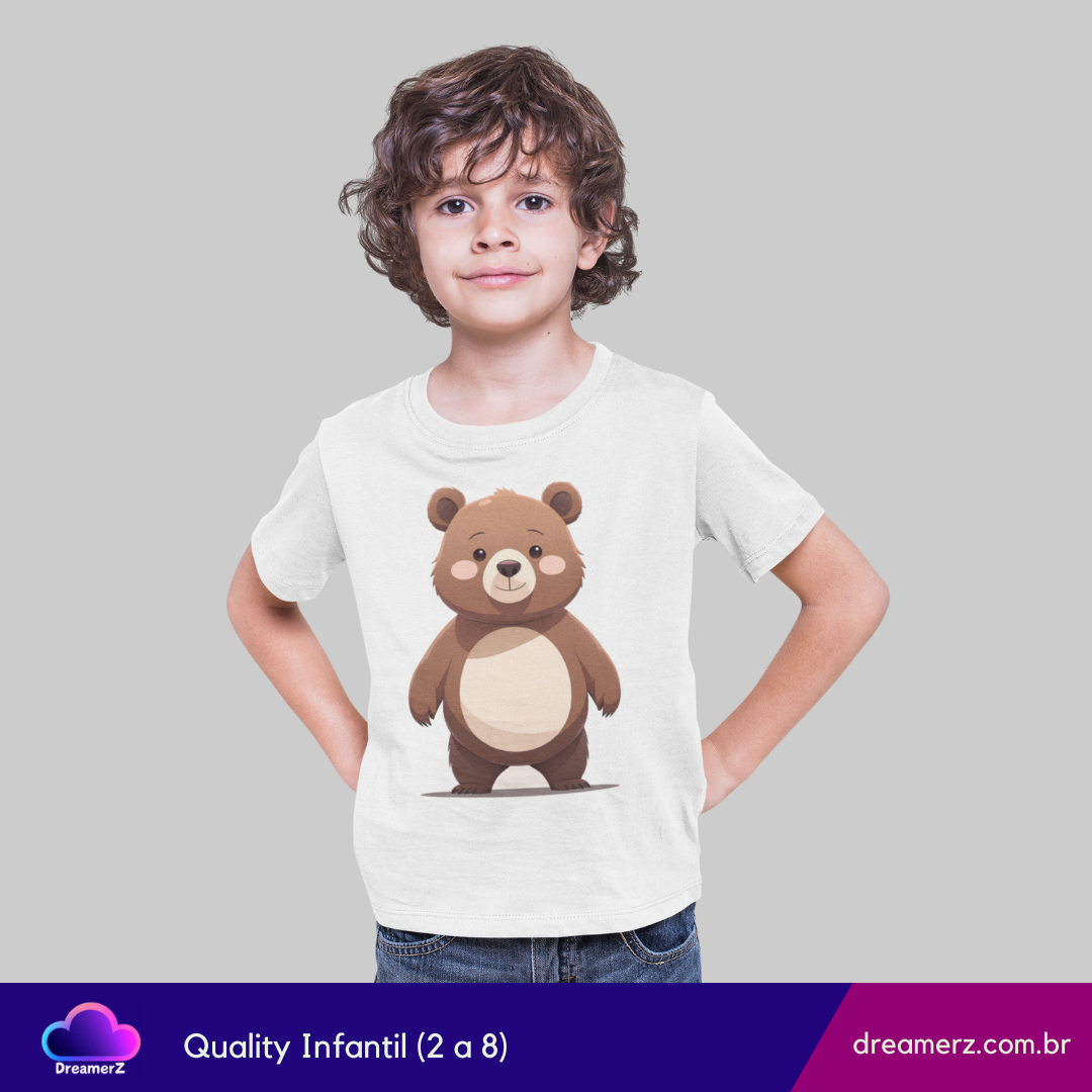 Camiseta Ursinho Meiguice – Um Toque de Doçura no seu Look!