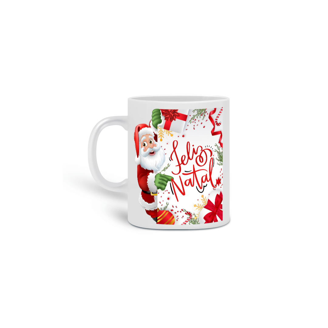 Caneca Porcelana - Feliz Natal