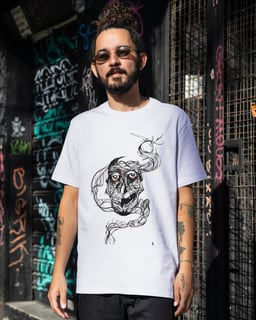 Camisa Masculina - Crânio Real