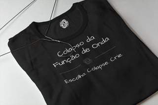 Camiseta Colapso da Função de Onda