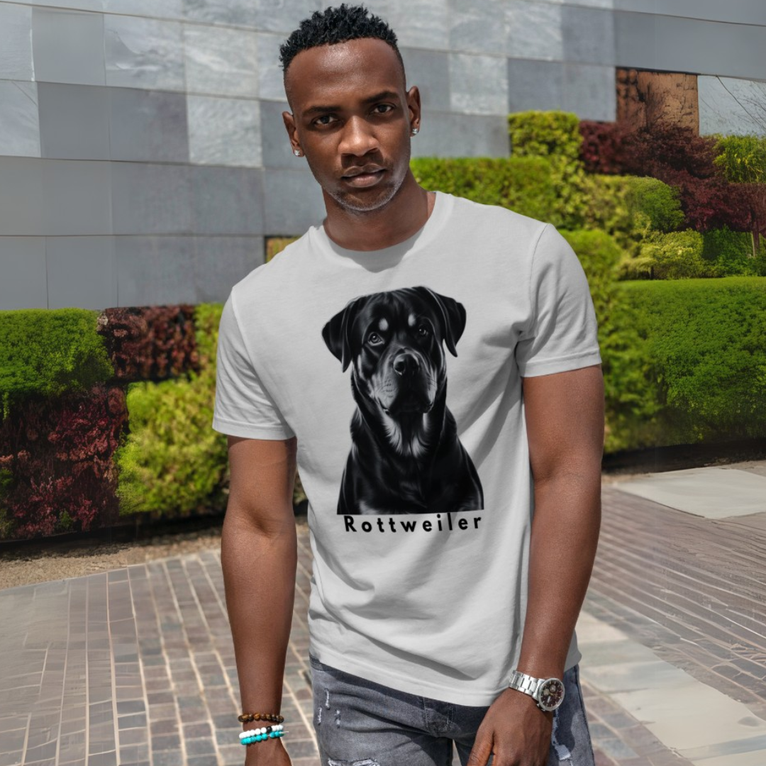 Nome do produto: Camiseta Rottweiler monocromática