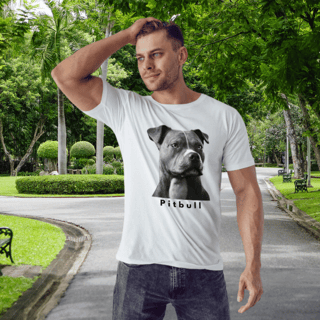 Camiseta Pitbull monocromática