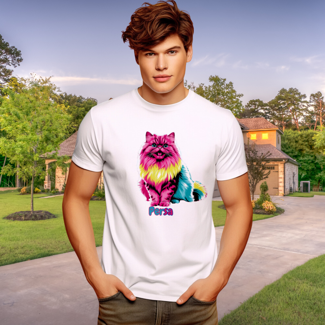 Camiseta Gato Persa PopArt