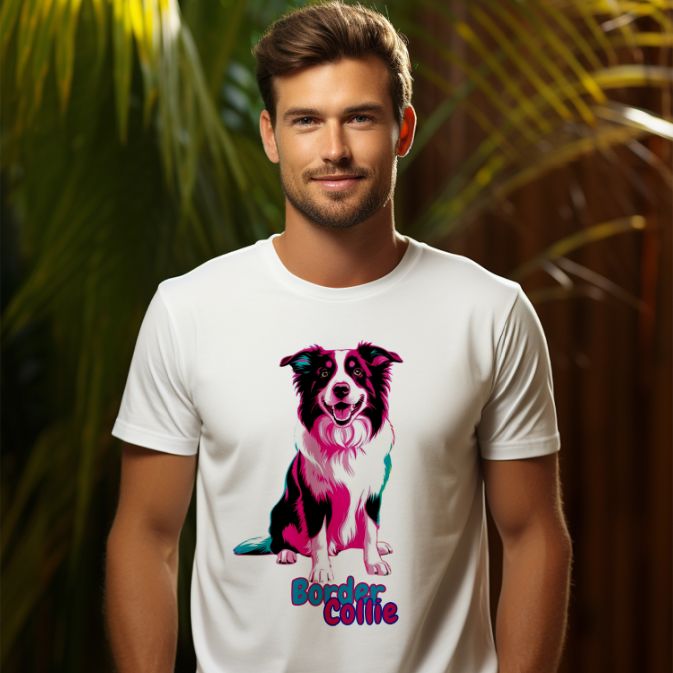 Camiseta Border Collie PopArt