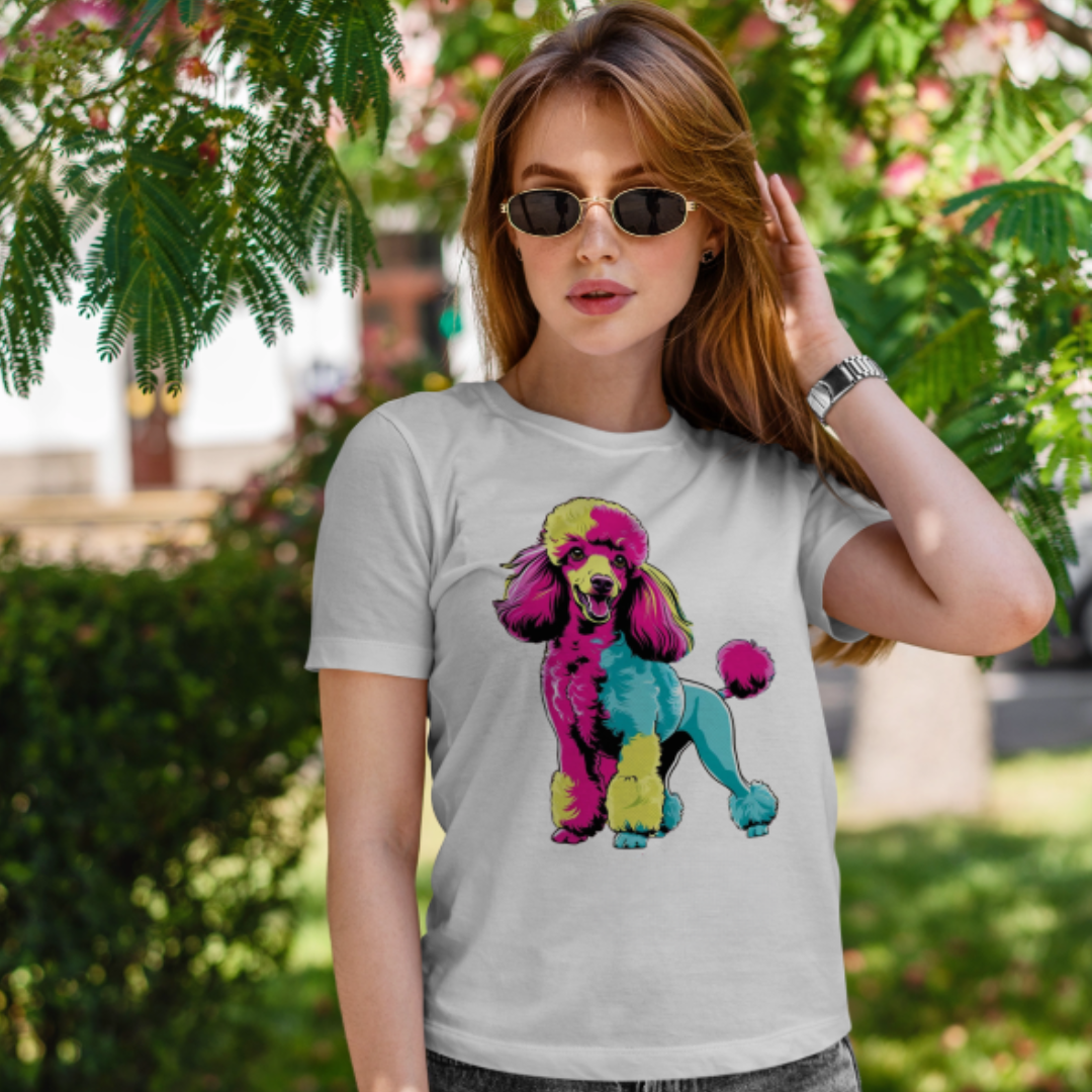 Camiseta Poodle PopArt