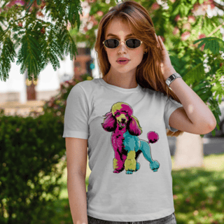 Camiseta Poodle PopArt