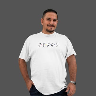 Camiseta Masculina Plus Size Jesus