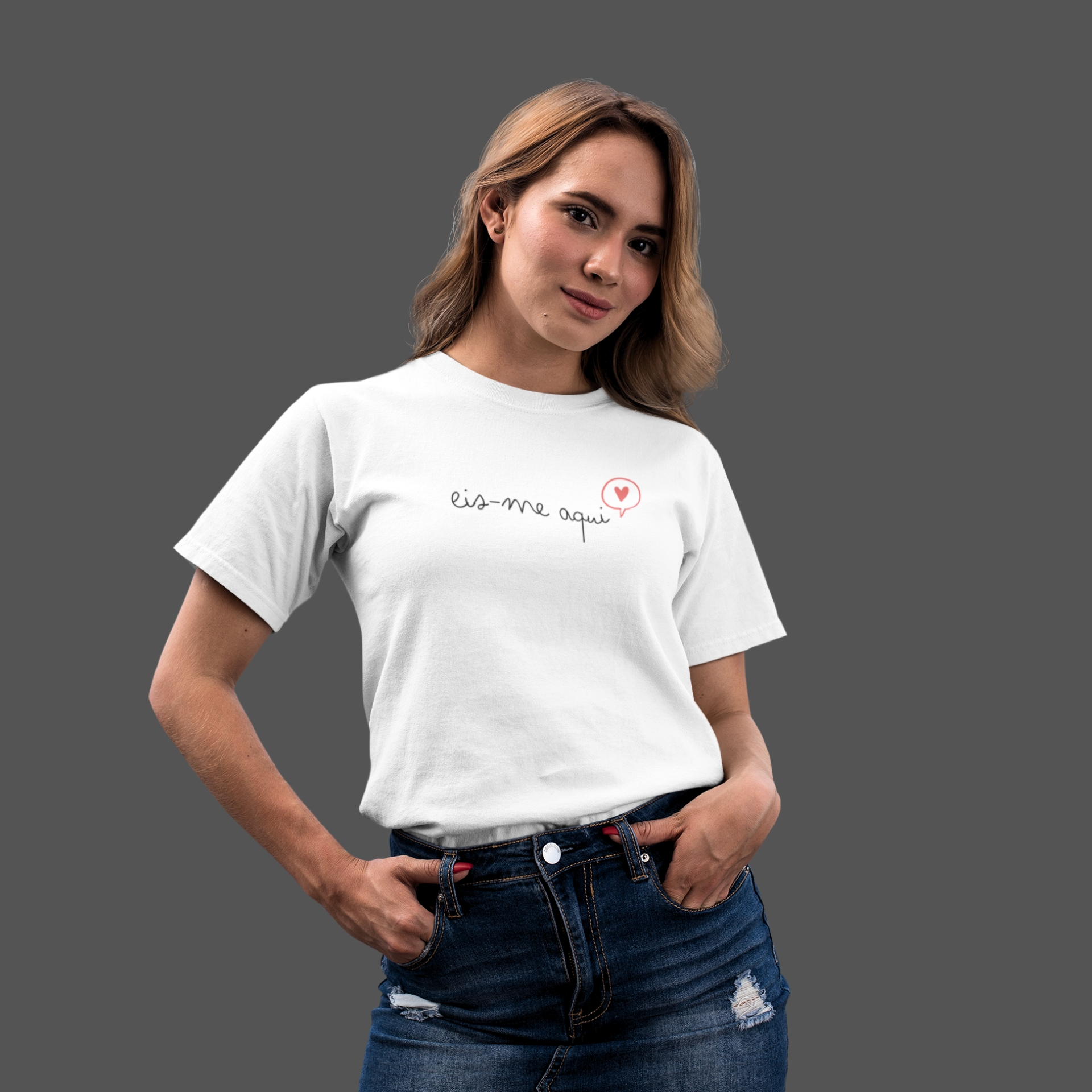 Camiseta Feminina Eis-me aqui