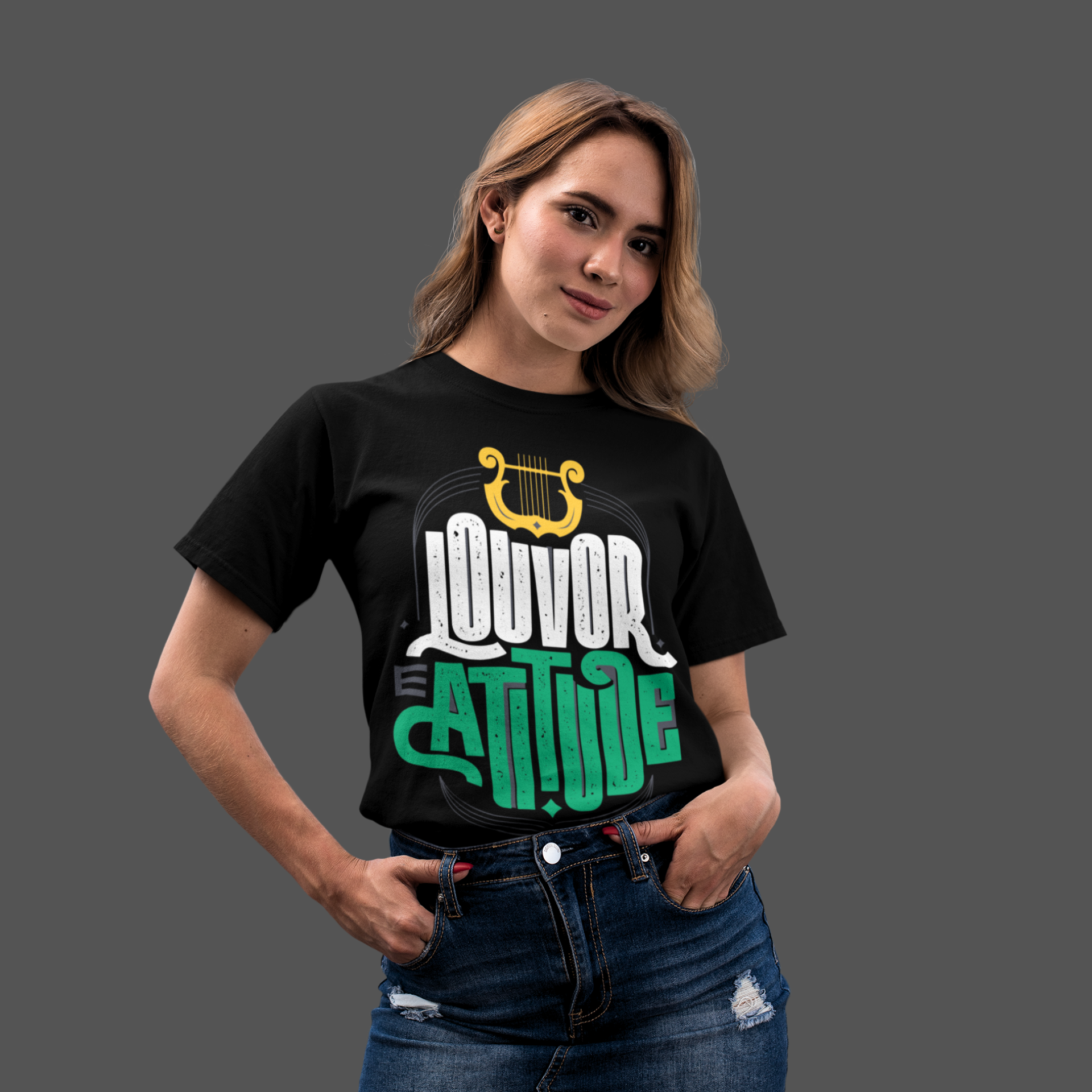 Camiseta Feminina Louvor e Atitude