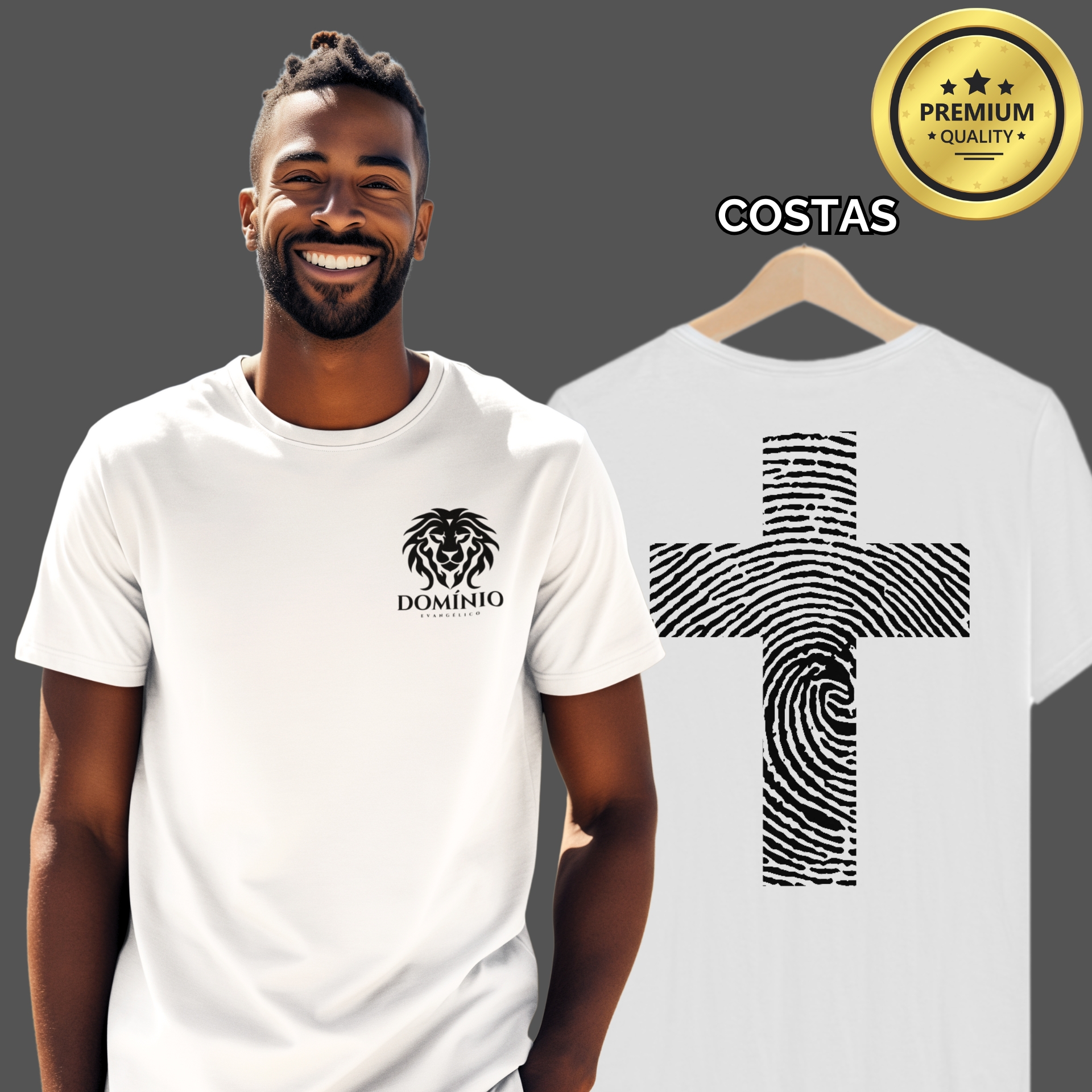 Camiseta Masculina Premium Identidade em Cristo