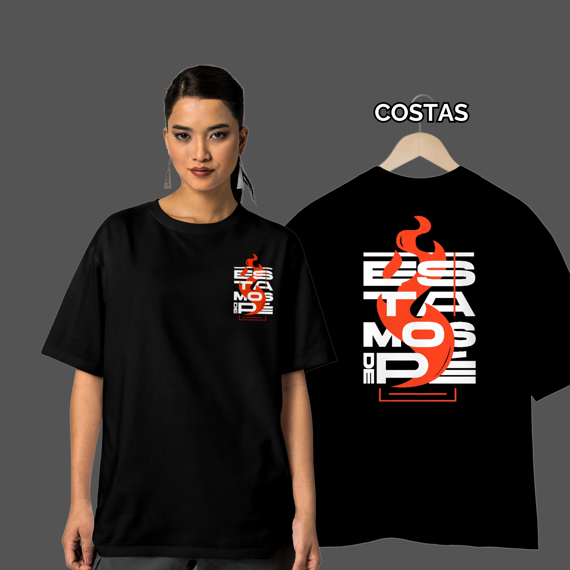 Camiseta Feminina Oversized Estamos de Pé
