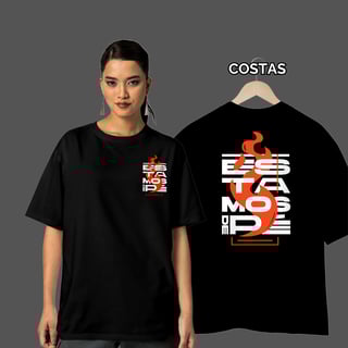 Camiseta Feminina Oversized Estamos de Pé