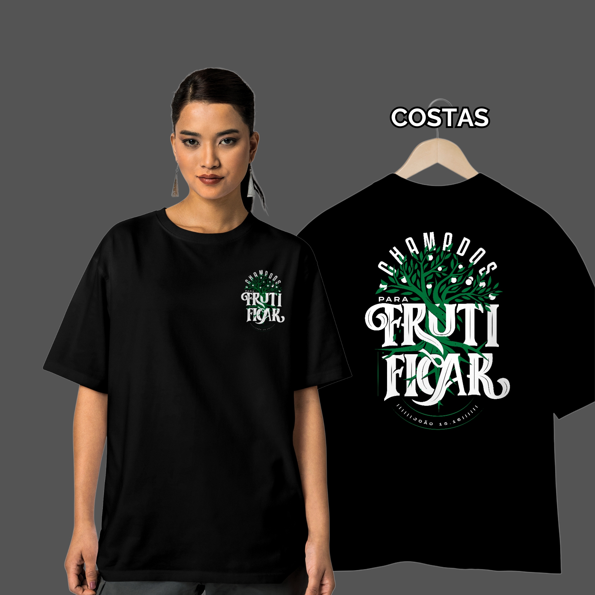 Camiseta Feminina Oversized Chamados para Frutificar