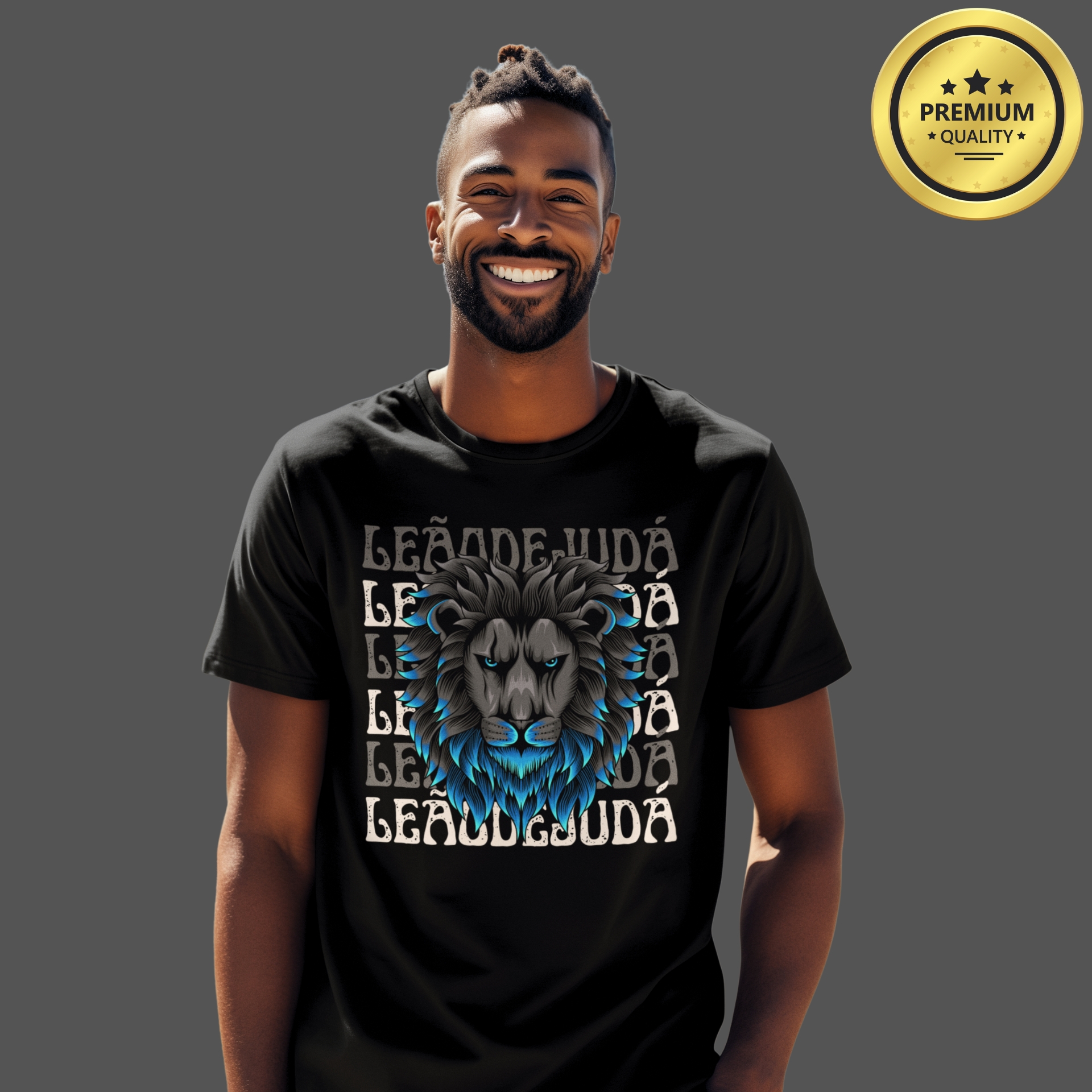 Camiseta Masculina Premium Leão de Judá
