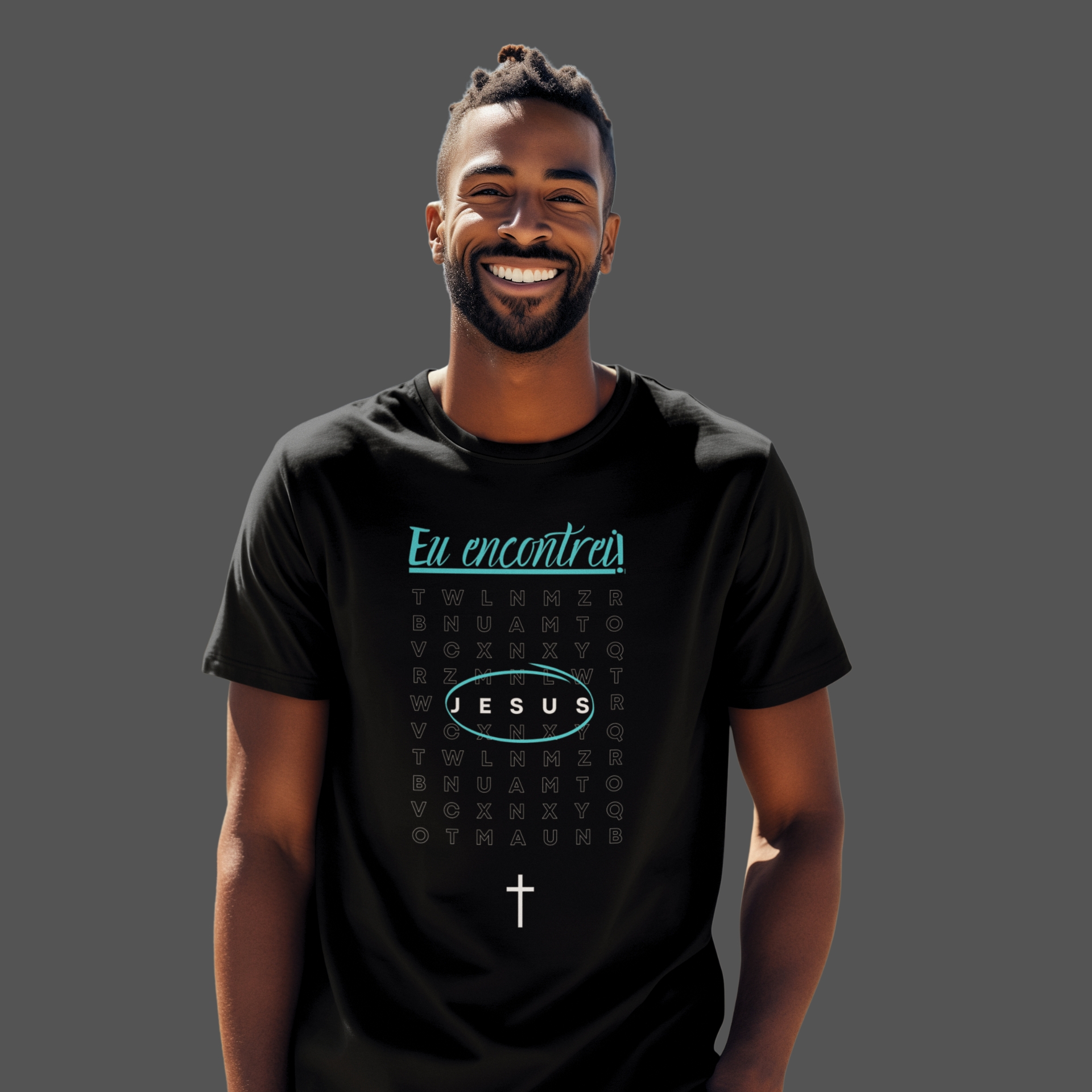 Camiseta Masculina Eu encontrei Jesus