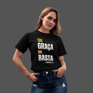 Camiseta Feminina Tua Graça me basta