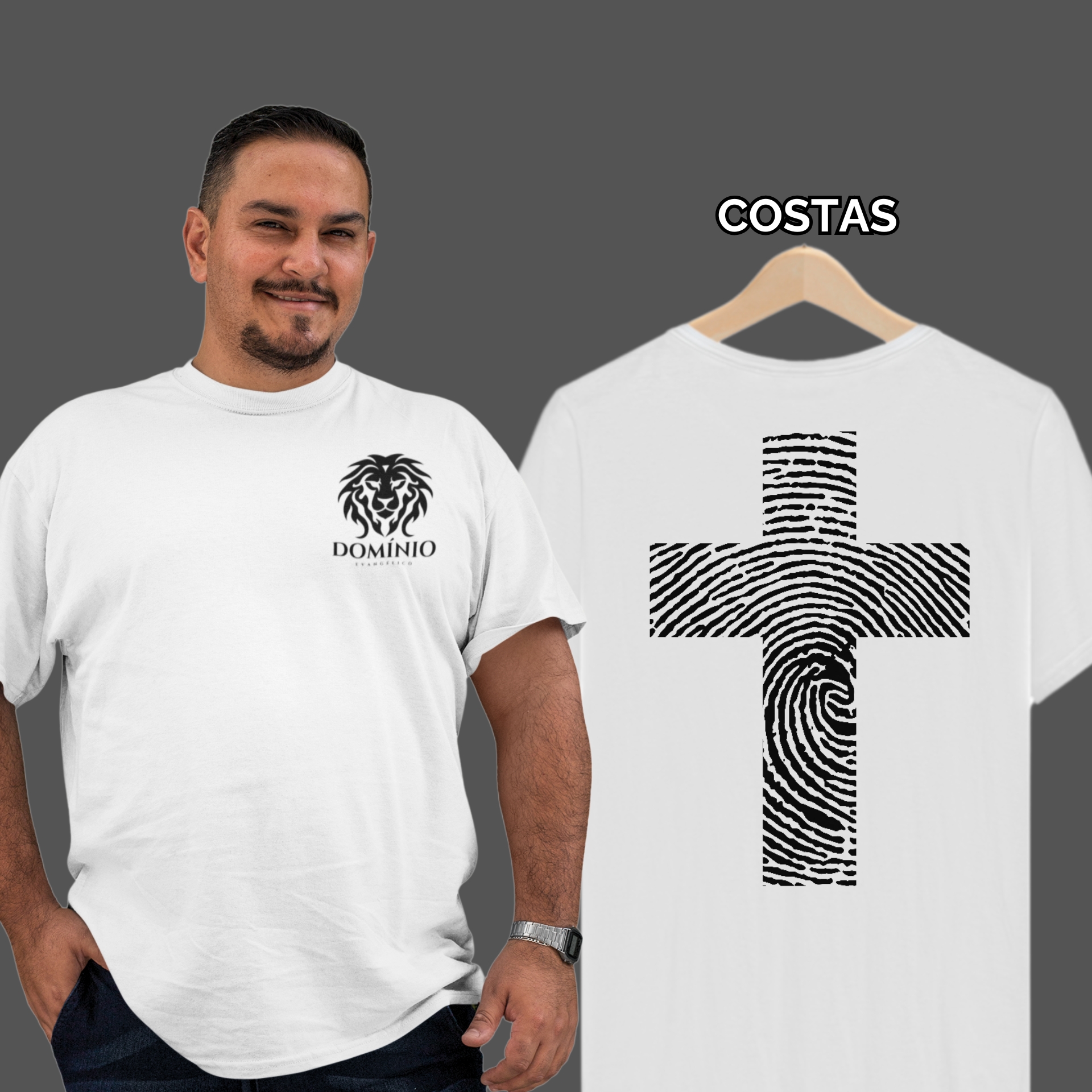 Camiseta Masculina Plus Size Identidade em Cristo