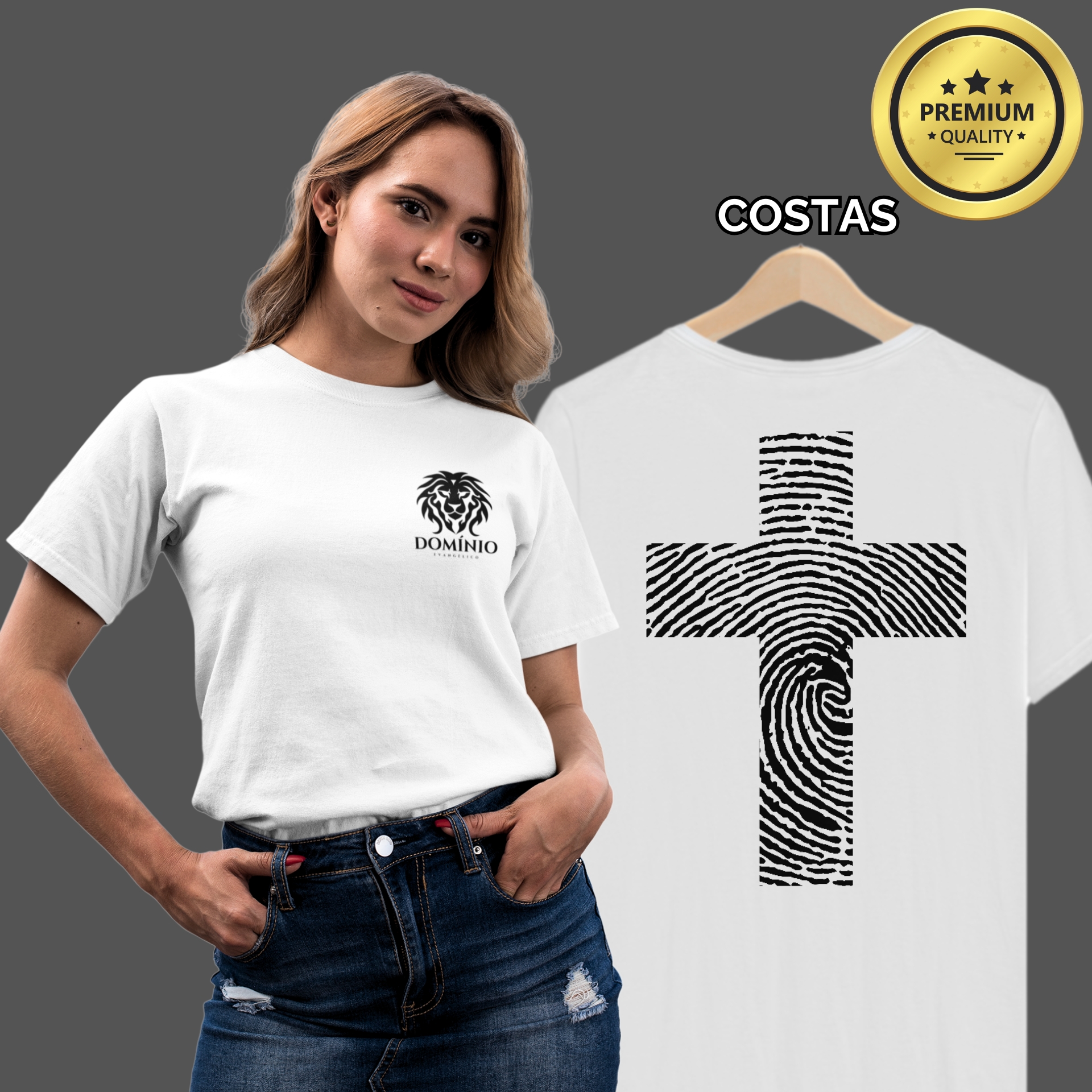 Camiseta Feminina Premium Identidade em Cristo