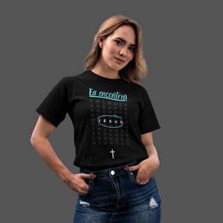 Camiseta Feminina Eu encontrei Jesus