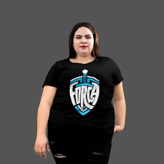 Camiseta Feminina Plus Size Força