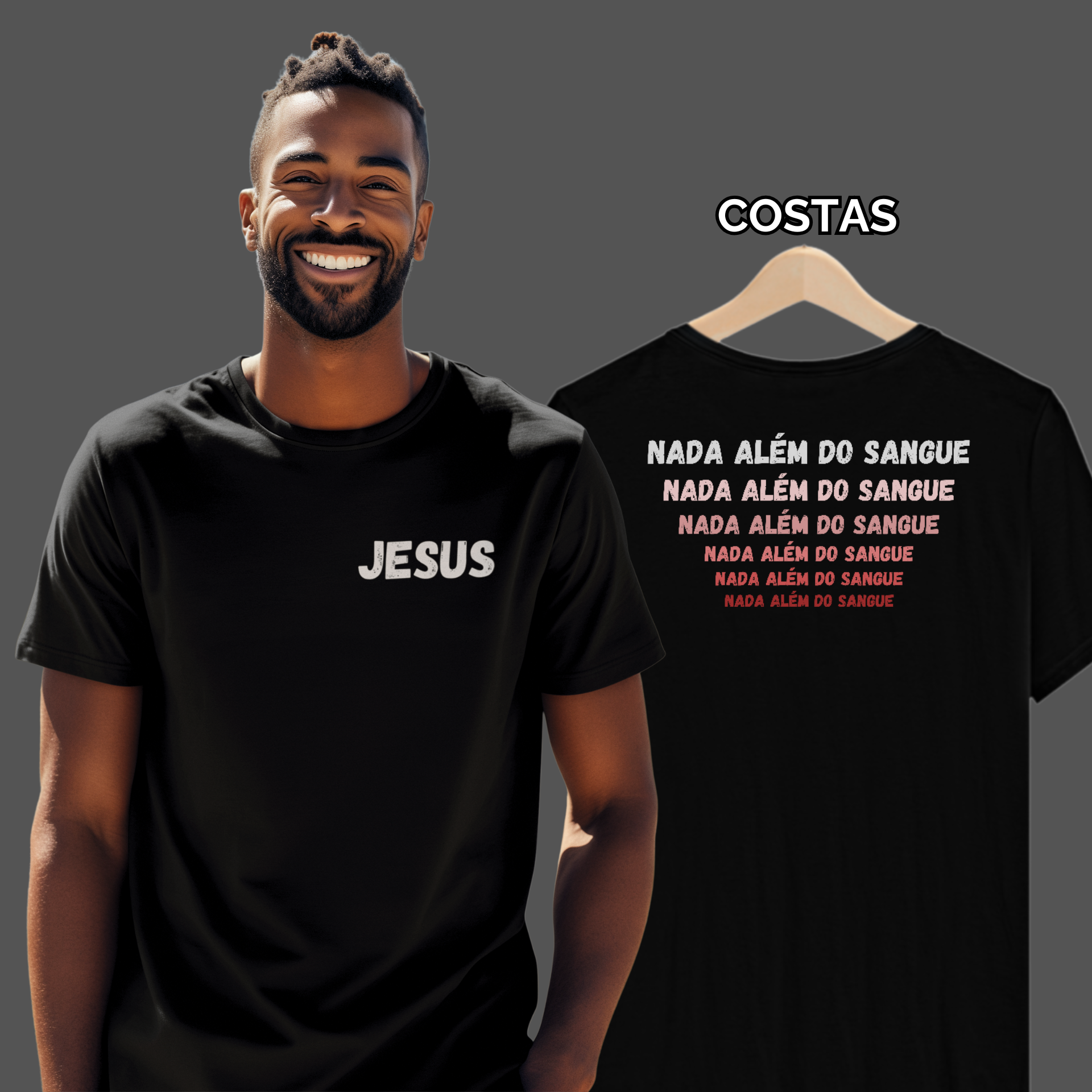 Camiseta Masculina Nada Além do Sangue