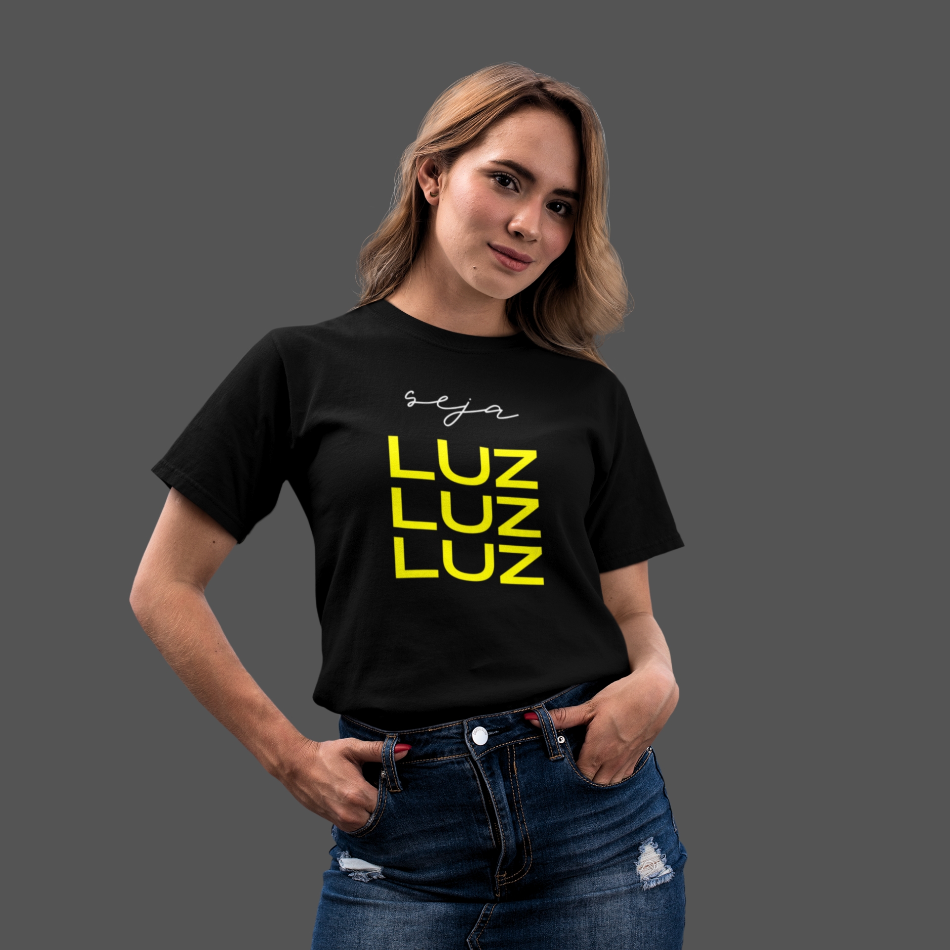 Camiseta Feminina Seja Luz