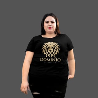 Camiseta Feminina Plus Size Domínio Evangélico
