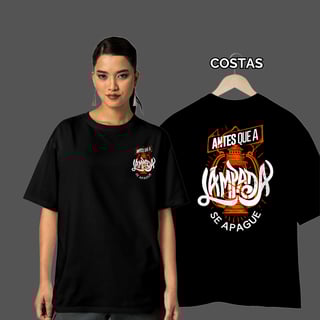 Camiseta Oversized Antes que a Lâmpada se Apague