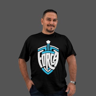 Camiseta Masculina Plus Size Força