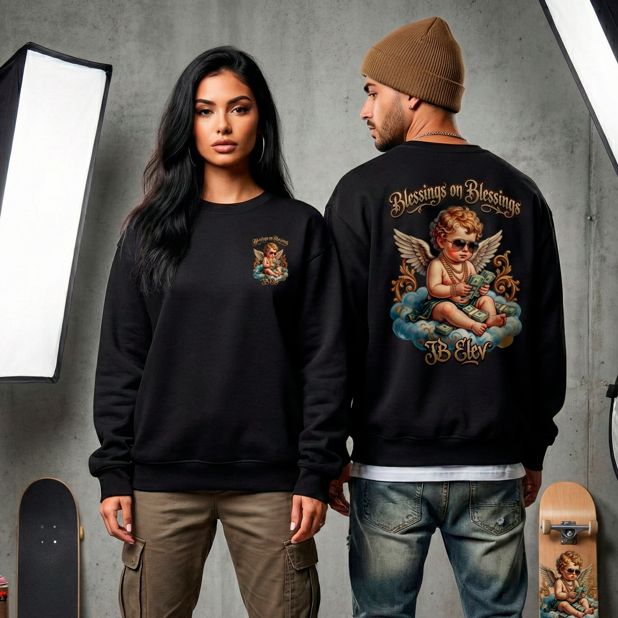 Moletom Prime Fechado Blessed Hustler